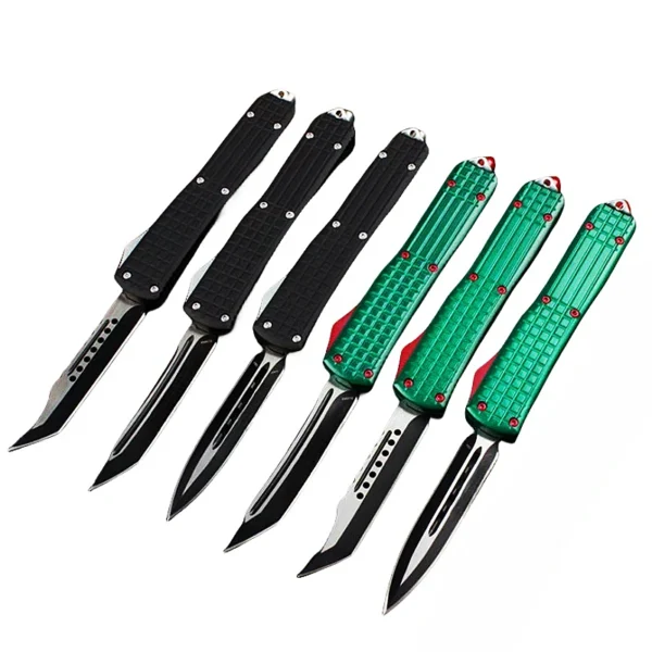 5.2INCH UTX85 otx bounty hunter OTF knife/Green Handle D/E Blade Ultra Knives -CMT2