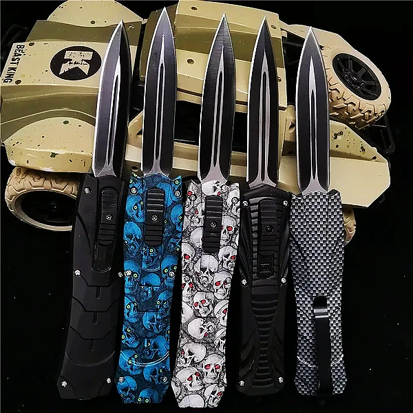 【Plastic handle】5.4inch OTF AUTOMATIC SPRING ASSISTED KNIFE Pocket-TK555