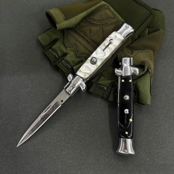 pocket knife small stiletto micarta 420 rsf knife