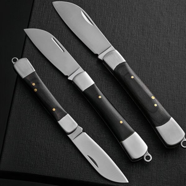 BK Folding Hunter Wooden Pocket Knife - Durable Blade For Camping & Outdoor Use