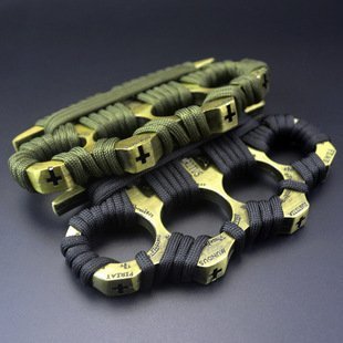 Extra large reinforced evil spirit rope version thickened version fist buckle tiger martial arts hand buckle four finger finger ring rope four finger