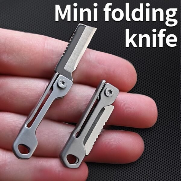 Stainless Steel Square Head Mini Folding Knife