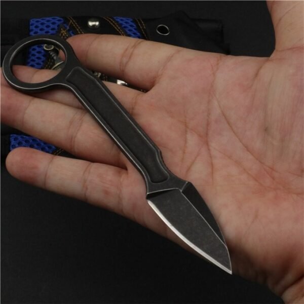 440C Unpacking Tactical Pocket Knife ,Neck Knives Camping Knives Rescue Survival EDC Tool With K Sheath,Dropshipping