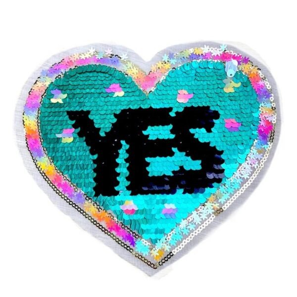 Wholesale Factory changeable glitter sequin embroidery patch reversible sequin patches for clothes custom lace patch accessory