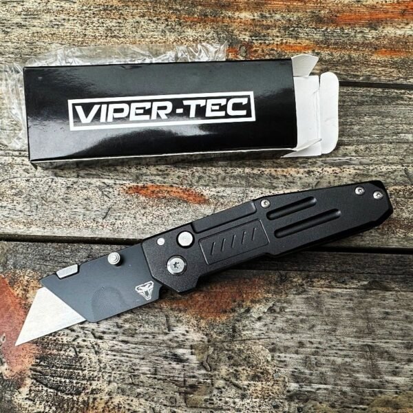 Button Folding Utility Knife– High-Quality Aluminum Handle